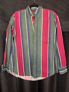 Premier International For Mens Vintage 100% Cotton Button Up Shirt Size M